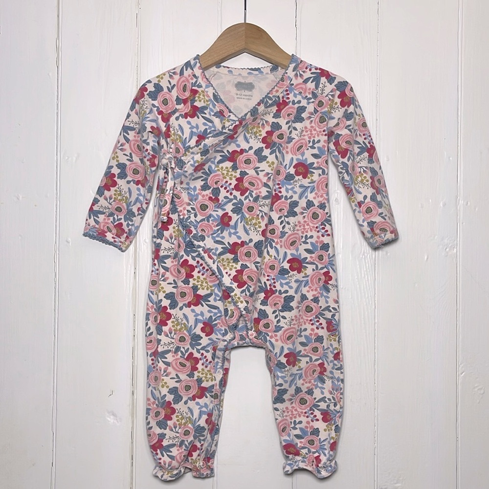 MUDPIE Adorable Floral Print Spring Komono Style Spring Jumpsuit